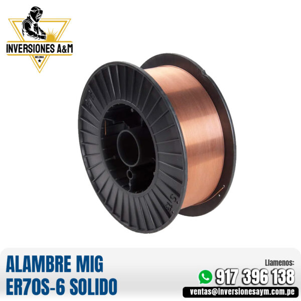 ALAMBRE MIG ER70S-6 SOLIDO