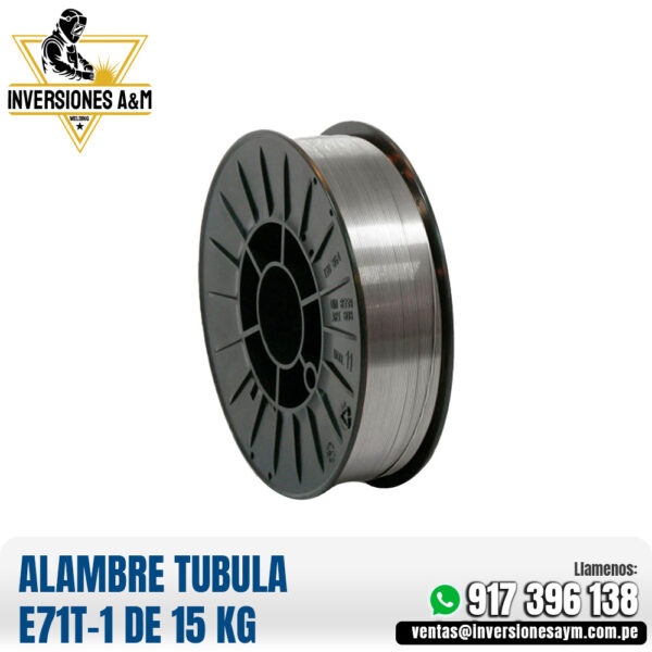 ALAMBRE TUBULAR E71T-1 DE 15 KG