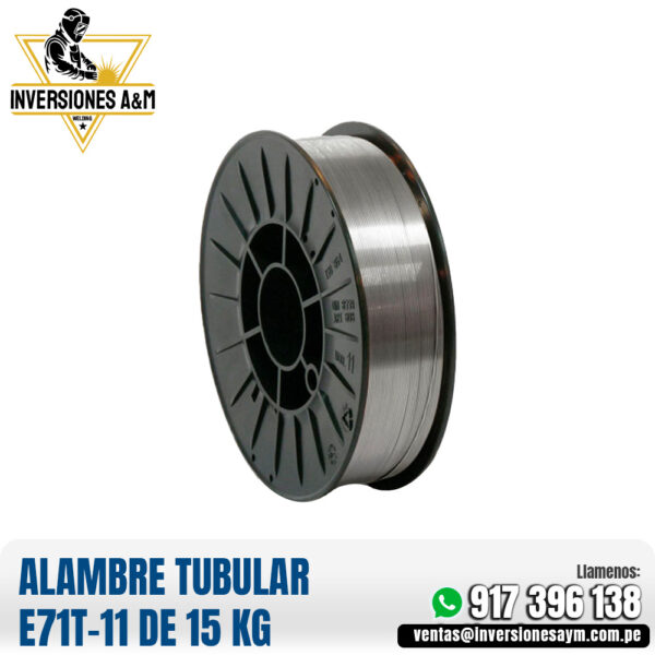 ALAMBRE TUBULAR E71T-11 DE 15 KG