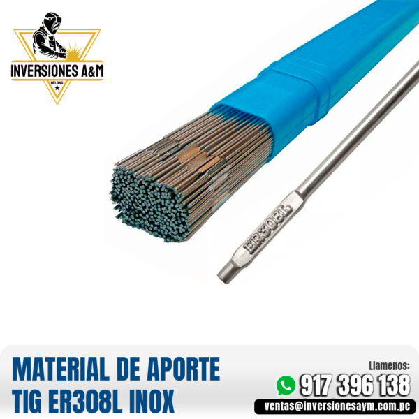 MATERIAL DE APORTE TIG ER308L INOX