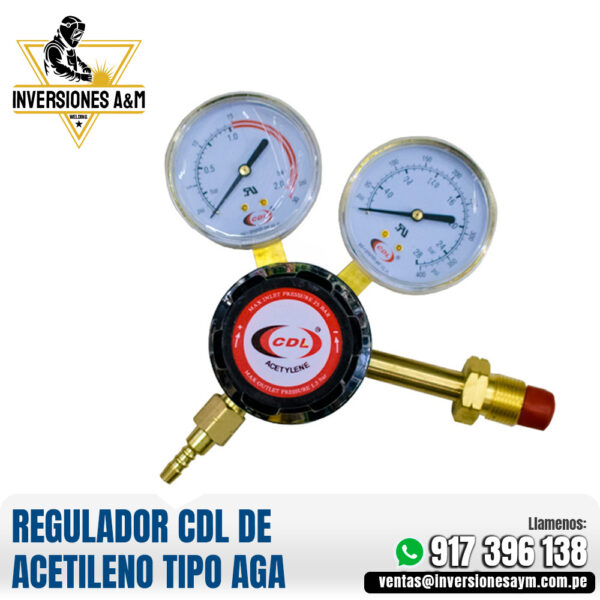 REGULADOR CDL DE ACETILENO TIPO AGA
