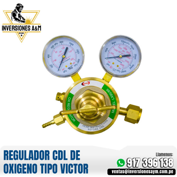 REGULADOR CDL DE OXIGENO TIPO VICTOR