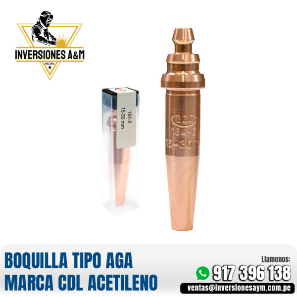 BOQUILLA TIPO AGA MARCA CDL ACETILENO