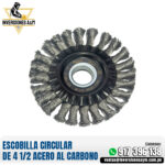 ESCOBILLA CIRCULAR DE 4 1/2 ACERO AL CARBONO