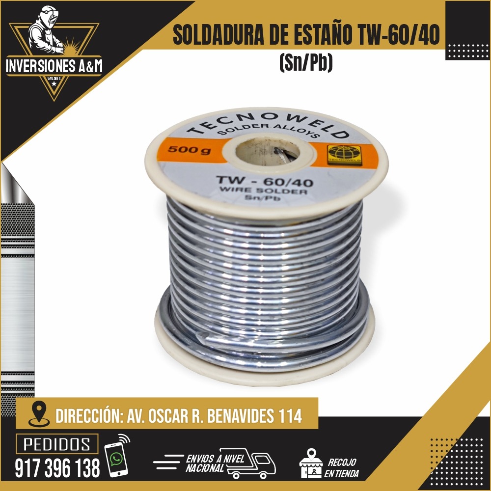 ESTAÑO 60-40 TECNOWELD ESTAÑO 60/40 TECNOWELD