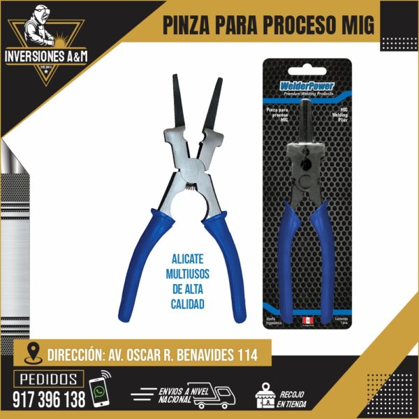 PINZA ALICATE PARA PROCESO MIG
