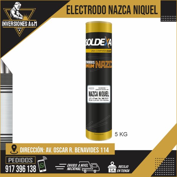 ELECTRODO NAZCA NIQUEL SOLDEXA
