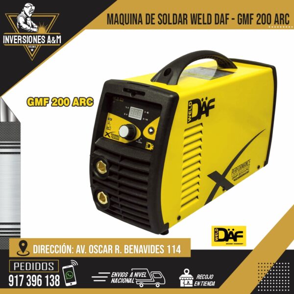 MAQUINA DE SOLDAR WELD DAF - GMF 200 ARC