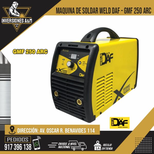 MAQUINA DE SOLDAR WELD DAF - GMF 250 ARC