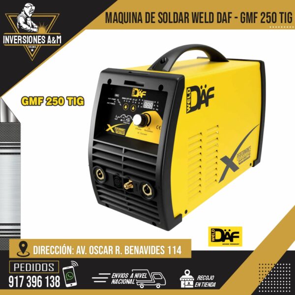 MAQUINA DE SOLDAR WELD DAF - GMF 250 TIG
