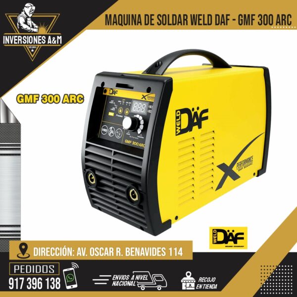 MAQUINA DE SOLDAR WELD DAF - GMF 300 ARC