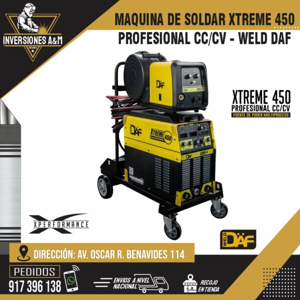 MAQUINA DE SOLDAR XTREME 450 WELD DAF