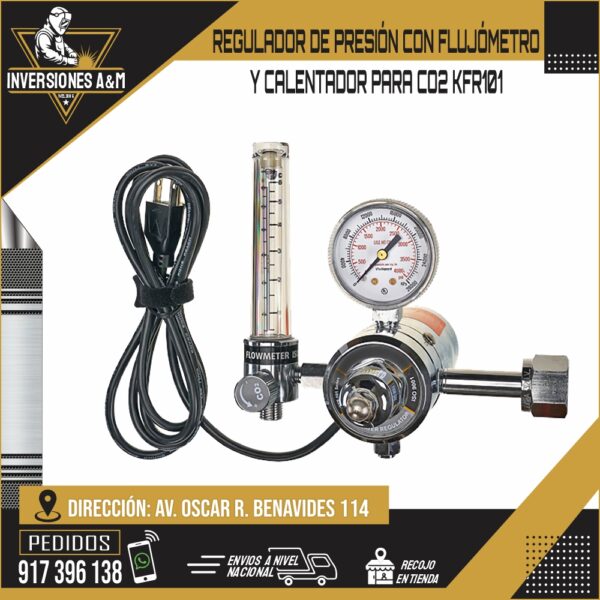 REGULADOR DE PRESIÓN CON FLUJÓMETRO CO2