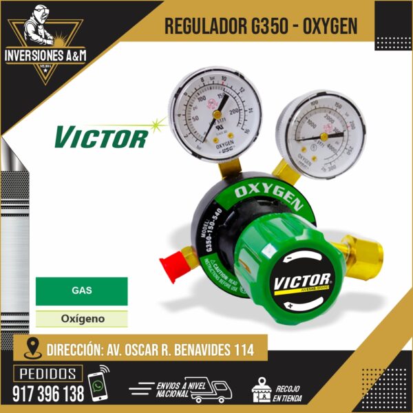 REGULADOR G350 OXIGENO VICTOR