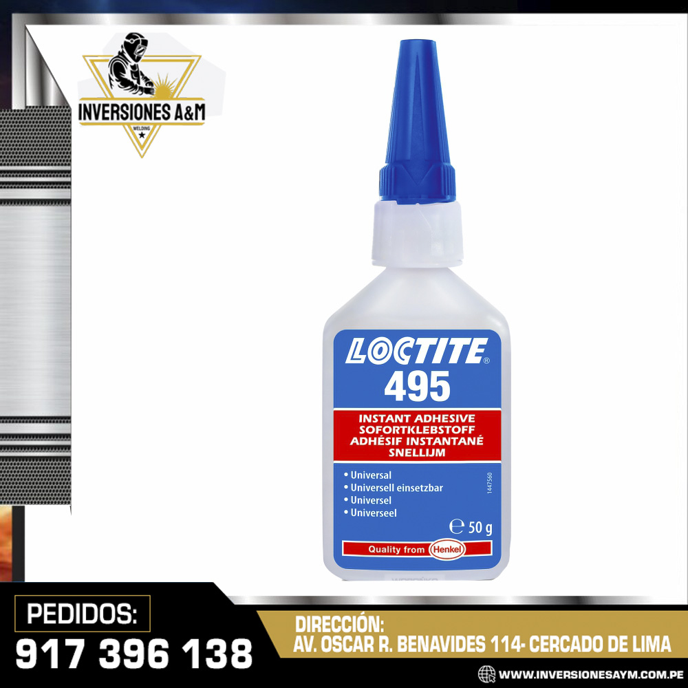 ADHESIVO-INSTANTANEO-MULTIPROPOSITO-495-LOCTITE®.jpg LOCTITE 495 ADHESIVO INSTANTANEO - Imagen 1