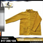 CASACA DE CUERO PARA SOLDADOR - RES AMARILLO
