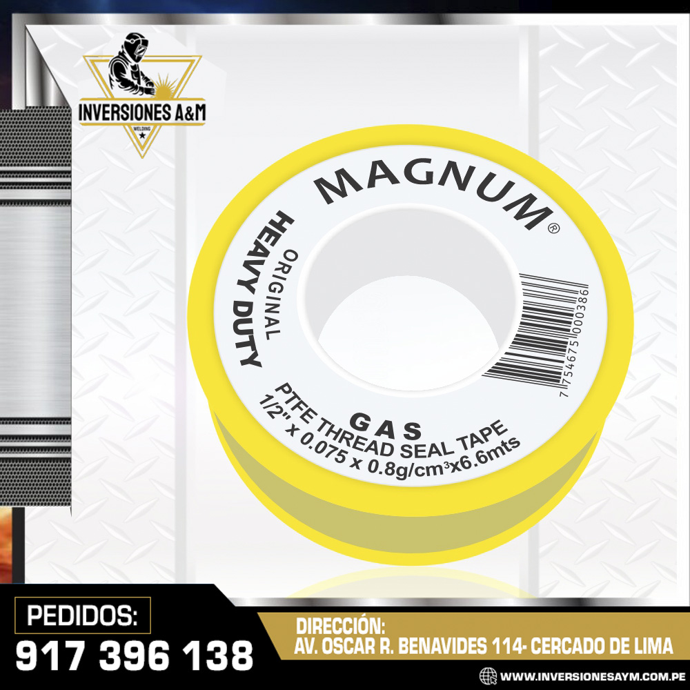 CINTA-TEFLON-AMARILLO-PARA-GAS.jpg CINTA TEFLÓN AMARILLO PARA GAS - Imagen 1