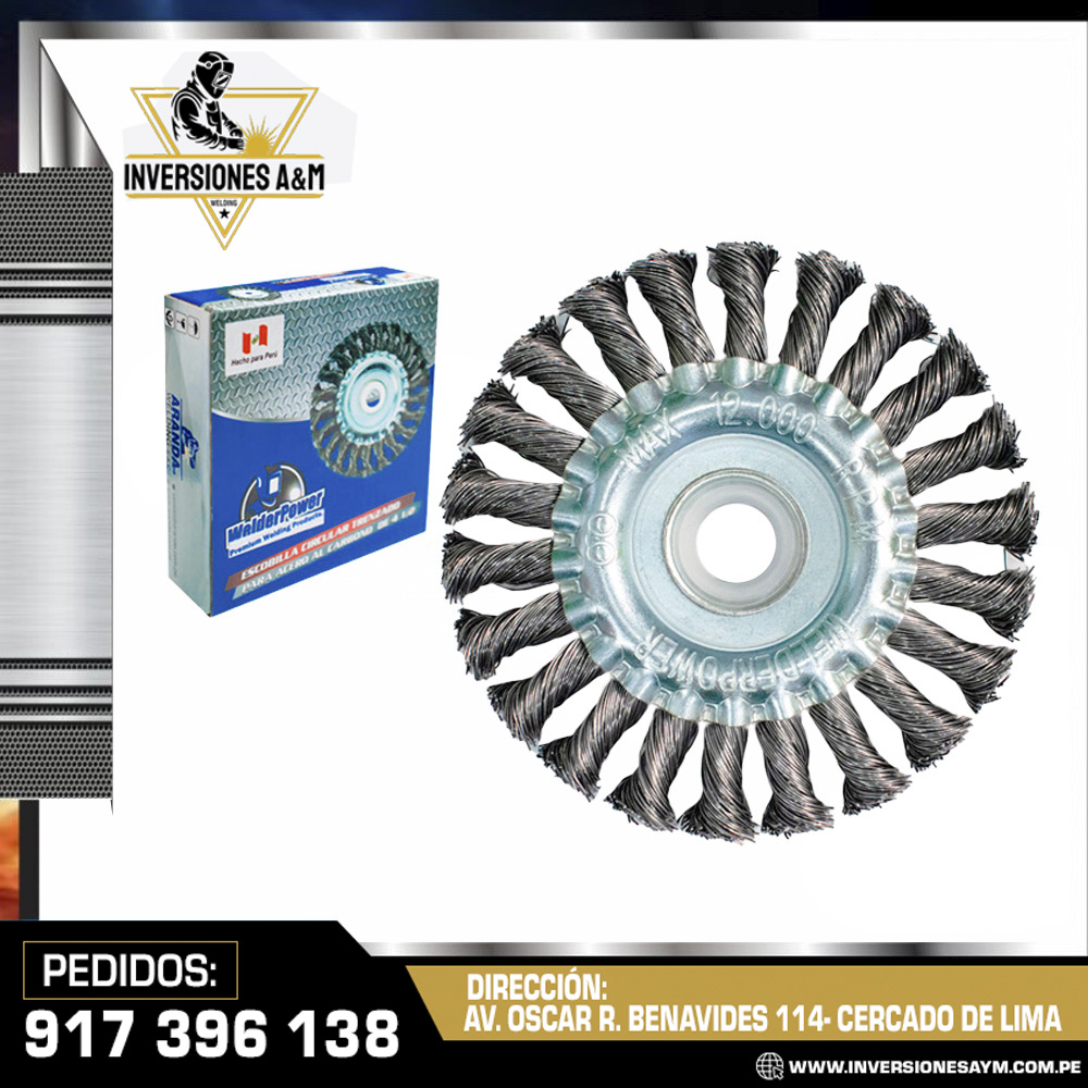 ESCOBILLA-CIRCULAR-TRENZADO-PARA-ACERO-AL-CARBONO-.jpg ESCOBILLA CIRCULAR TRENZADO PARA ACERO AL CARBONO - Imagen 1