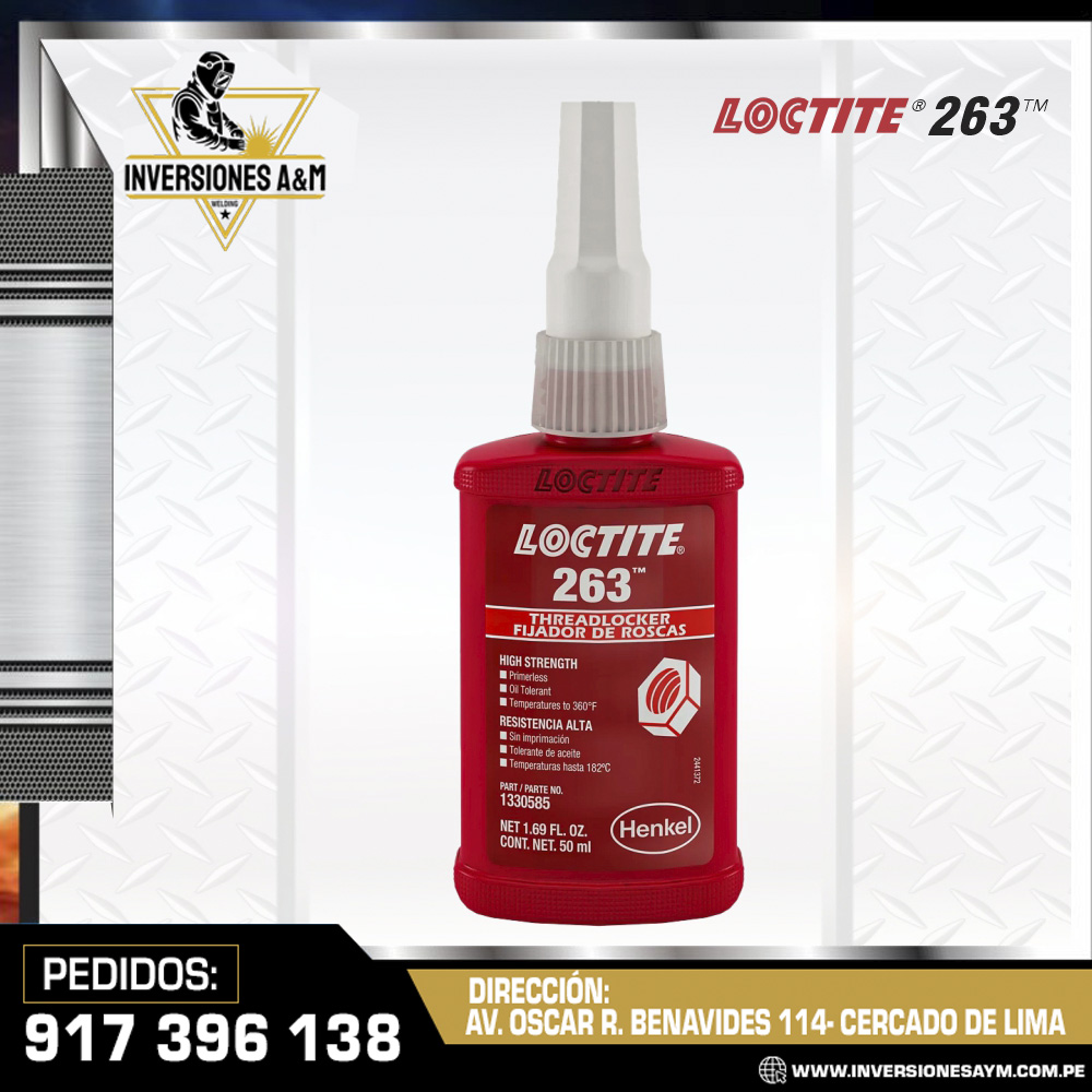 FIJADOR-DE-ROSCAS-LOCTITE-263.jpg FIJADOR DE ROSCAS - LOCTITE 263 - Imagen 1