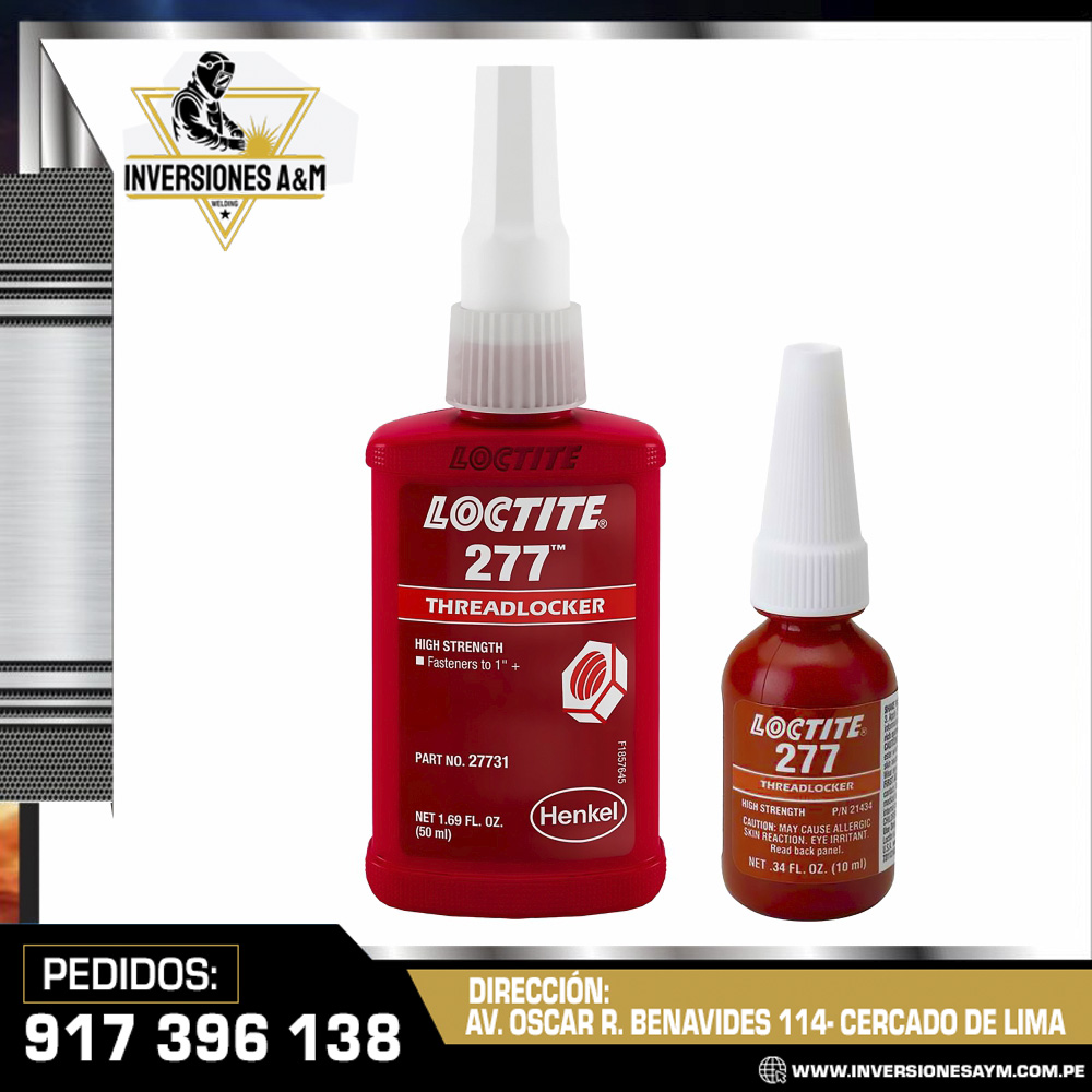 FIJADOR-DE-ROSCAS-LOCTITE®-277-RESISTENCIA-ALTA-50ML-10ML.jpg FIJADOR DE ROSCAS LOCTITE® 277 - RESISTENCIA ALTA - 50ML - 10ML - Imagen 1