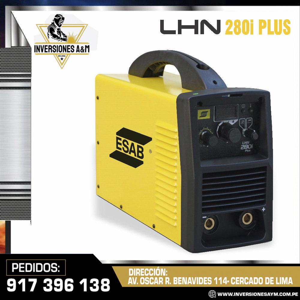 MAQUINA-DE-SOLDAR-LHN-280i-PLUS-ESAB-1.jpg MAQUINA DE SOLDAR LHN 280i PLUS - ESAB - Imagen 1