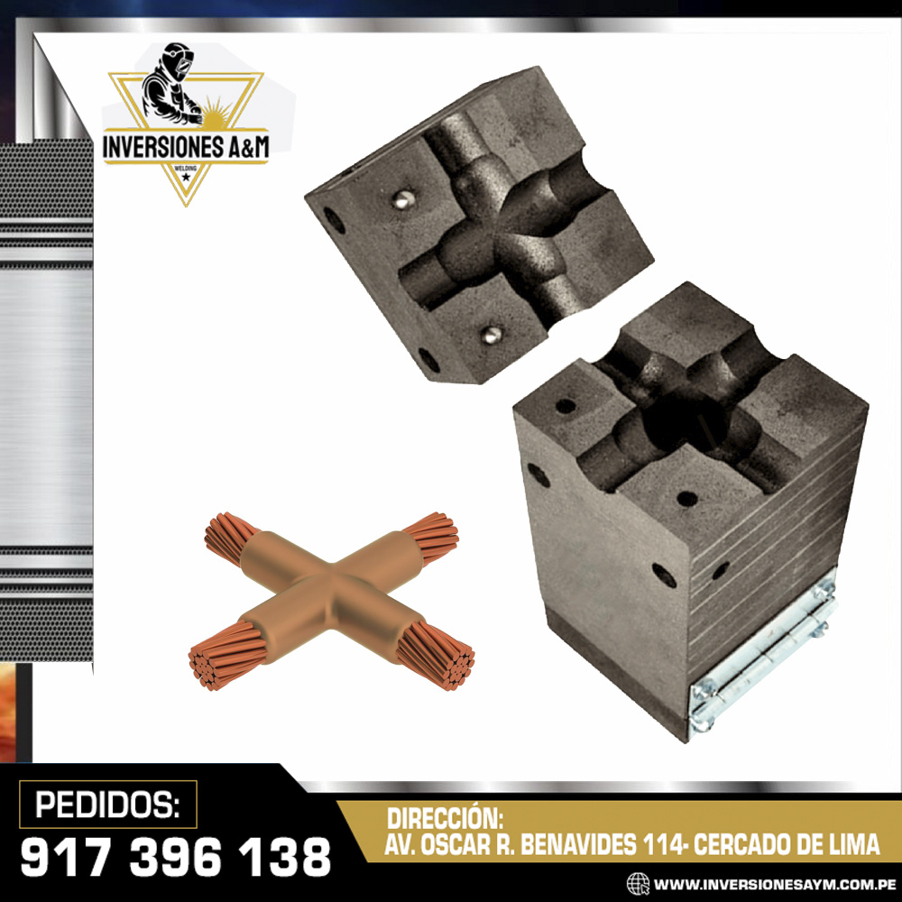 MOLDE-SOLDADURA-EXOTERMICA-TIPO-X.jpg MOLDE SOLDADURA EXOTERMICA - CONECCIÓN CC-4 - Imagen 1