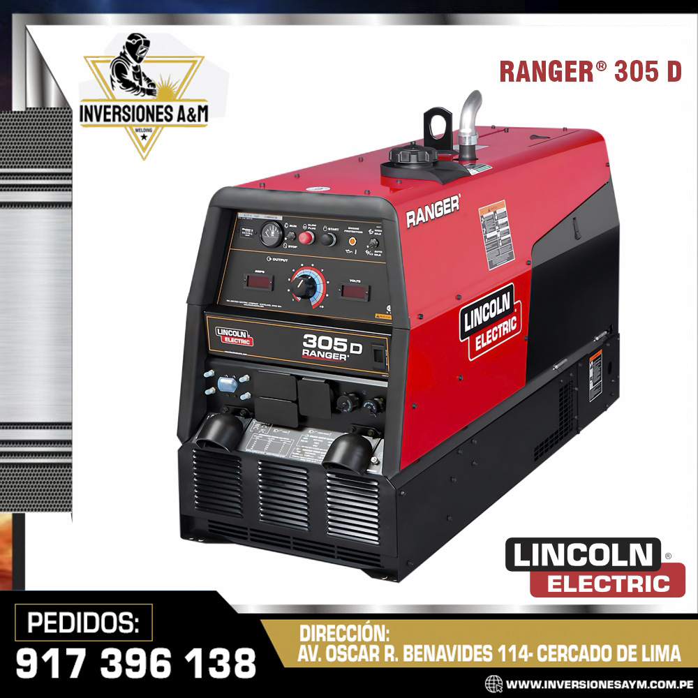 MOTOSOLDADORA-RANGER®-305-D-LINCOLN.jpg MOTOSOLDADORA RANGER® 305 D - LINCOLN - Imagen 1