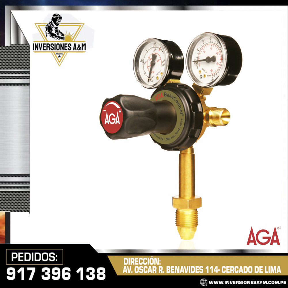 REGULADOR-BASECONTROL®-ACETILENO-AGA.jpg REGULADOR BASECONTROL® ACETILENO - AGA - Imagen 1