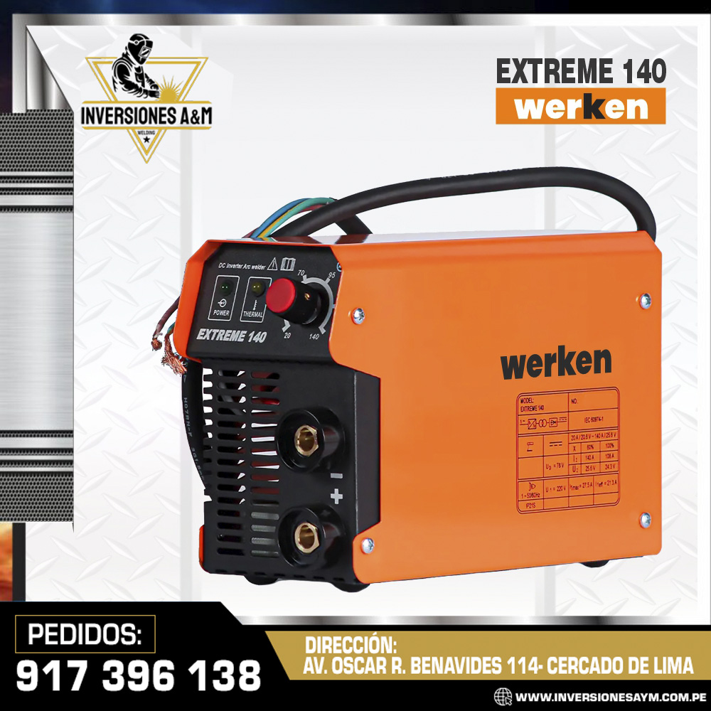 SOLDADORA-INVERSORA-WERKEN-140A.jpg SOLDADORA INVERSORA WERKEN 140A - Imagen 1