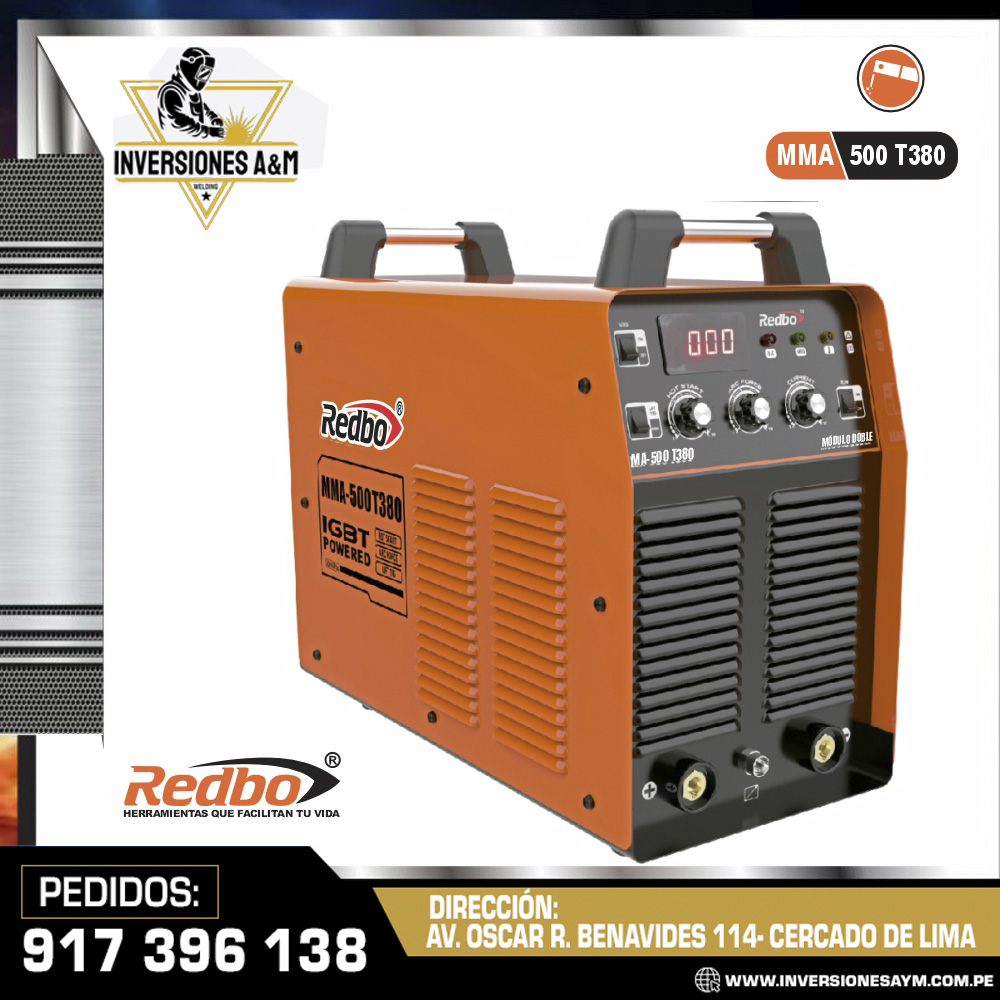 SOLDADORA-INVERTER-MMA-500-380V.jpg SOLDADORA INVERTER MMA-500 (380V) - REDBO® - Imagen 1