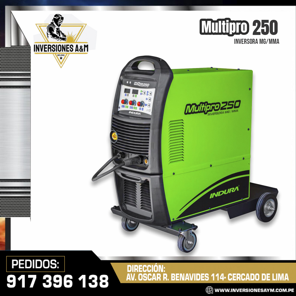 SOLDADORA-MULTIPROCESO-INDURA-MULTIPRO-250-MIG.jpg MAQUINA MULTIPRO 250 MIG INDURARC - Imagen 1