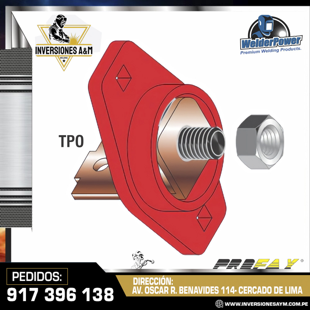 TERMINAL-PROFAX-PARA-MAQUINA-MILLER-PX-039047-Red.jpg TERMINAL PROFAX PARA MAQUINA MILLER PX 039047 Red - Imagen 1