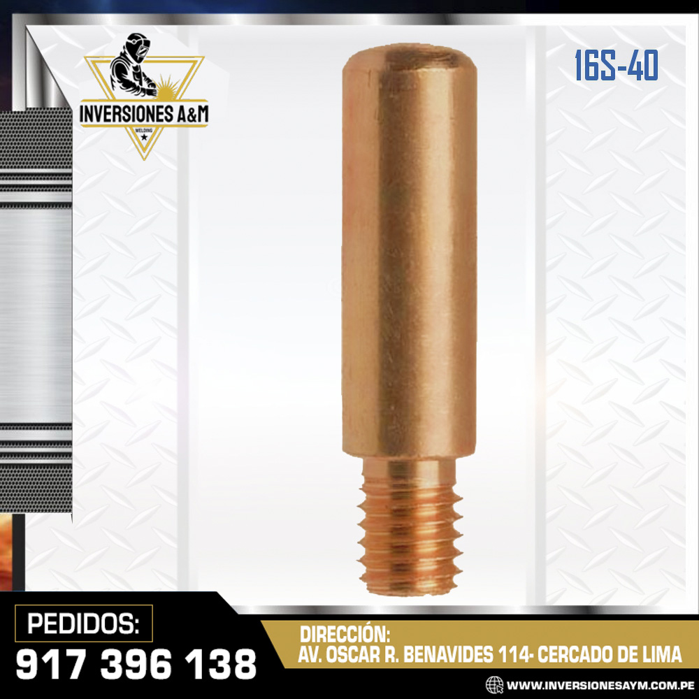 TIP-DE-CONTACTO-16S-40-WELDER-POWER.jpg TIP DE CONTACTO 16S-40 - WELDER POWER - Imagen 1