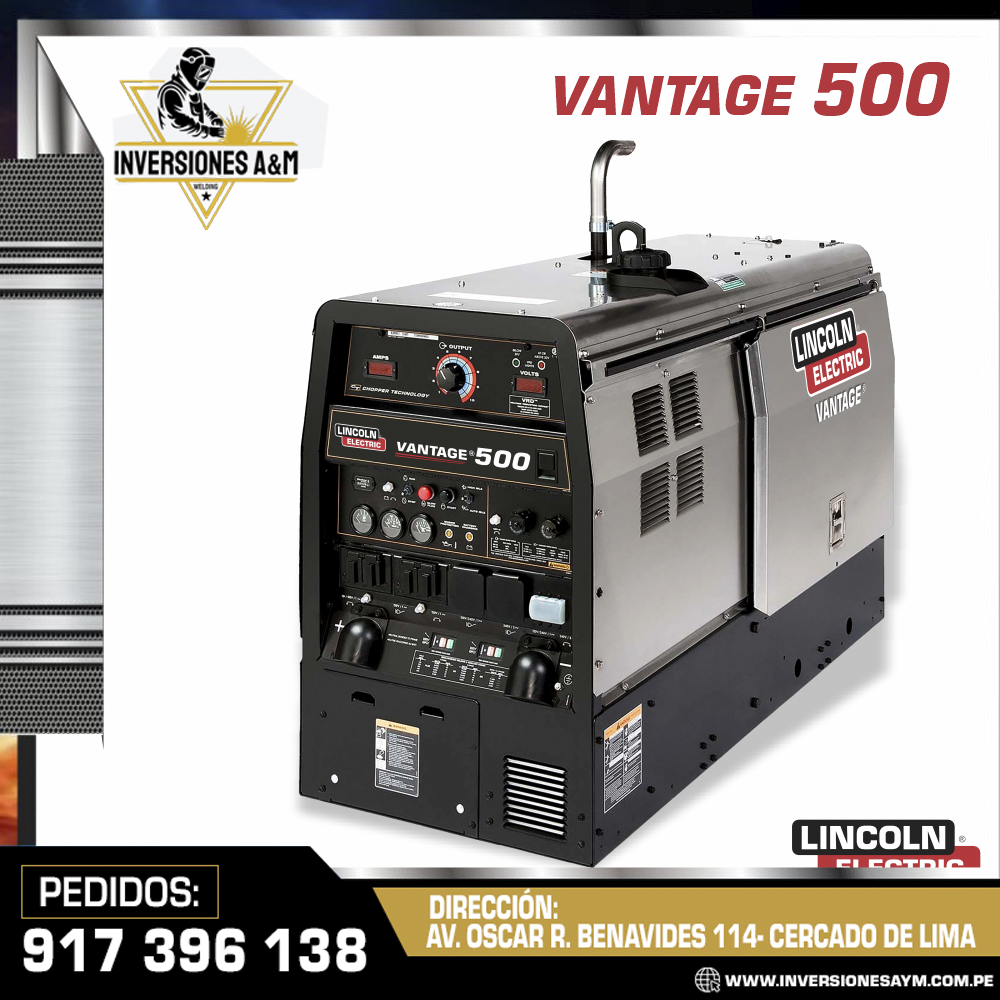 VANTAGE.png MOTOSOLDADORA VANTAGE 500 PERKINS - LINCOLN - Imagen 1